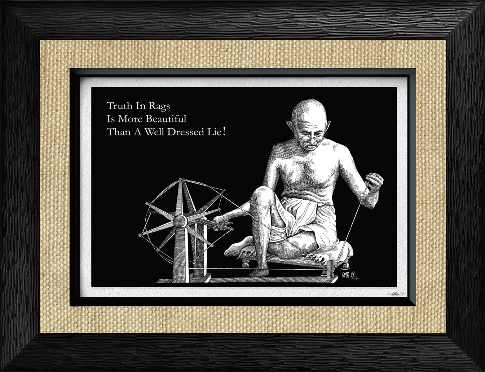 Buy Samriddhi Wall Decor Mahatma Gandhi with Charkha Picture for Office  -and Home Hall Decorative Pictures Online at Low Prices in India - Amazon.in