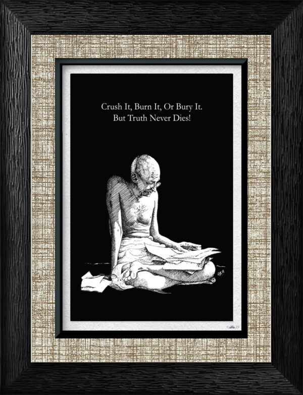 Embodying Gandhi: Gandhi's Portraits and Profound Quotes for Home Decor