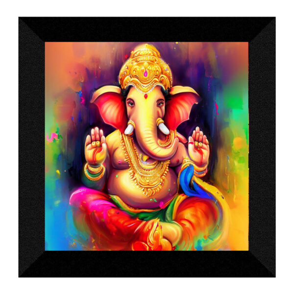 Ganesha art frame, capturing the essence of auspicious beginnings