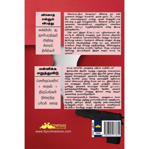 SUBA Novel 72:Vinoth Ennum Vibathu