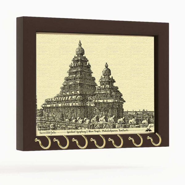 Shore Temple Canvas Key Holder Mahabalipuram Souvenir