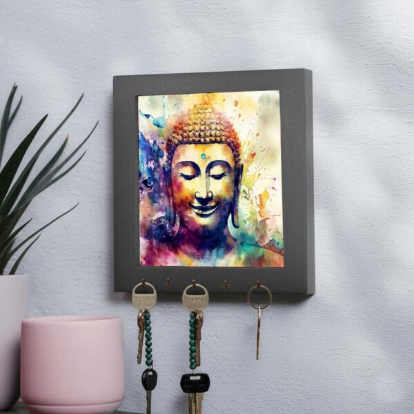 Colorful Buddha Wall Decor – Vibrant Spiritual Art for Home & Gifting - Image 2