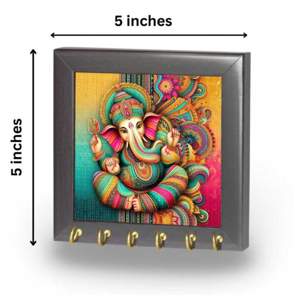 Ganesha Wall Decor – Vibrant Canvas Art for Auspicious Spaces - Image 5