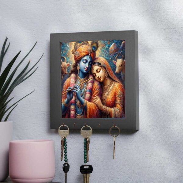 Radha Krishna Canvas Wall Frame – Elegant Home Decor Gift - Image 2