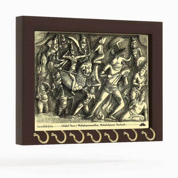 Mahishasuramardhini Canvas Key Holder Mahabalipuram Souvenir