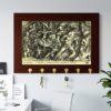 Mahishasuramardhini Cave Mahabalipuram Canvas Key Holder - A Souvenir of India’s Divine Art - Image 2