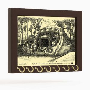 Tiger Caves Canvas Key Holder Mahabalipuram Souvenir