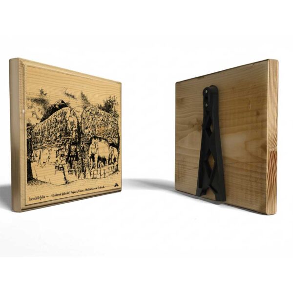 Arjuna’s Penance – Mahabalipuram Wooden Souvenir - Image 5