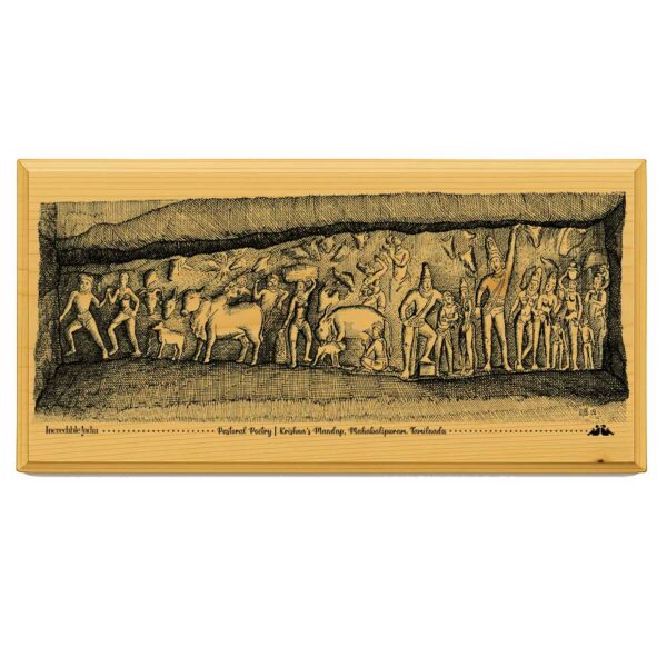 Krishna Mandap Mahabalipuram Wood Art