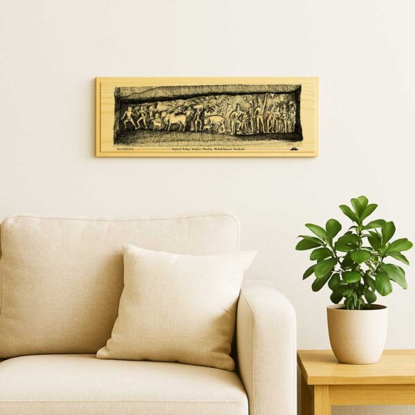 Krishna’s Mandap – Mahabalipuram Wooden Souvenir - Image 3