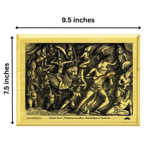 Mahishasuramardhini - Mahabalipuram Wooden Souvenir - Image 7