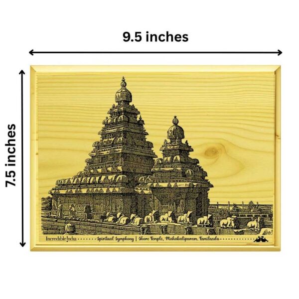 Shore Temple Mahabalipuram Wooden Souvenir - Image 7