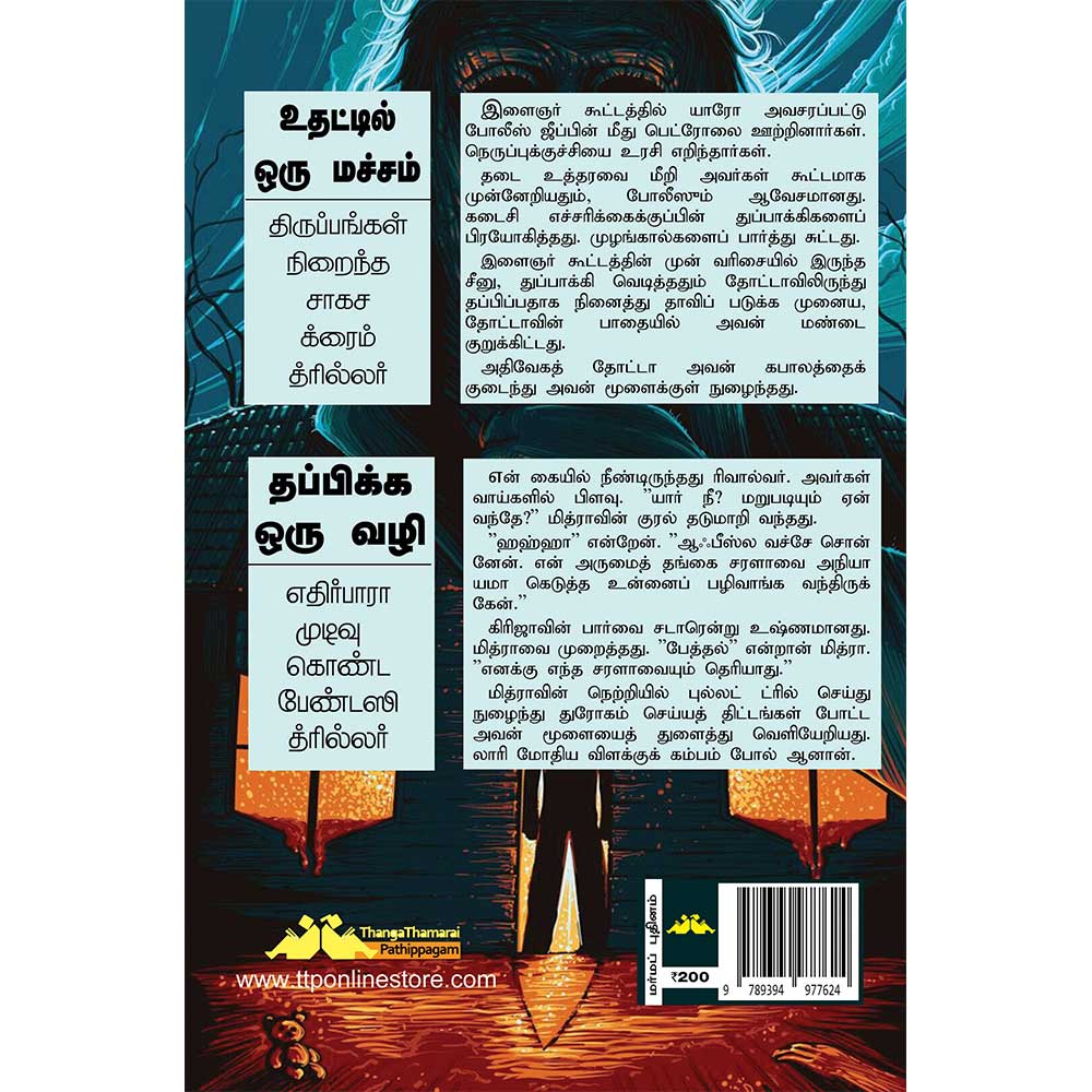 Tamil Crime Thriller Novel Udhattil Oru Machcham by Subha