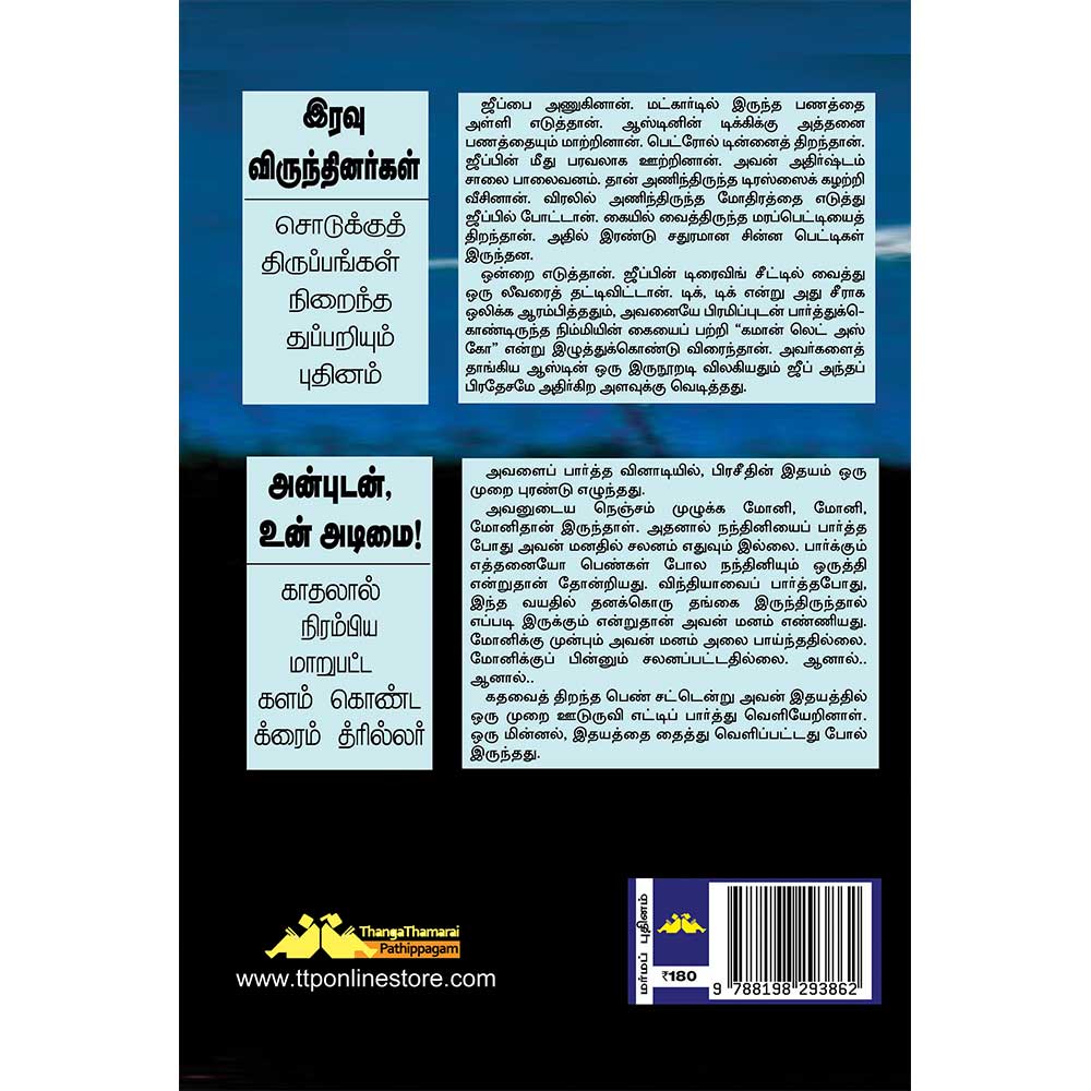 Tamil Crime Stories Iravu Virundhinargal Book Cover